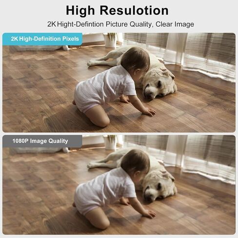 2K Light Bulb Security Camera, 2.4GHz/5GHz WiFi Lightbulb Cameras for Home Security, E27 Light Socket Easy Installation Indoor Pet Camera with Human Motion Detection, Color Night Vision in Saudi Arabia