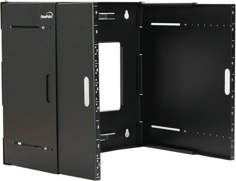 NavePoint 12U Patch Panel Bracket Wall Mount Patch Panel Rack for 19" Networking Equipment – Expandable Mounting Depth 9.5" to 15.5" 4U IT Rack 40lbs Weight Capacity Pre-Assembled in Saudi Arabia