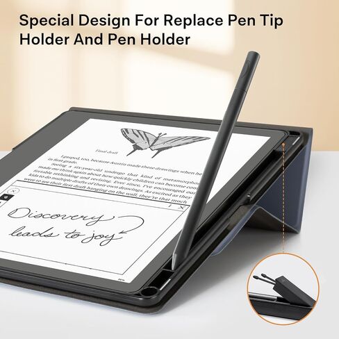 CoBak Case for Kindle Scribe - All New PU Leather Cover with Auto Sleep Wake Feature for Kindle Scribe 10.2" 2022 Released with Pen Holder in Saudi Arabia