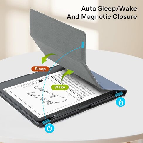 CoBak Case for Kindle Scribe - All New PU Leather Cover with Auto Sleep Wake Feature for Kindle Scribe 10.2" 2022 Released with Pen Holder in Saudi Arabia