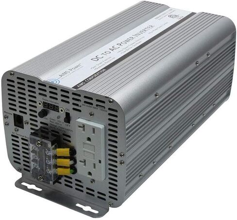 AIMS Power 2000 وات محول طاقة جيبي معدل 12 فولت تيار مستمر إلى 120 فولت تيار متردد ETL معتمد إلى UL 458 مع منافذ GFCI وكتلة طرفية للتيار المتردد in Kuwait