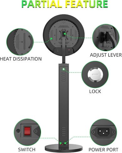 Photo Booth Compatible with Any Ipad, OHYEAHSPIN Photo Booth with Software App Control Ring Box, Music Sync,IPad Selfie Machine with Flight Case (Double Light Strip, Black Flight Case) in Saudi Arabia