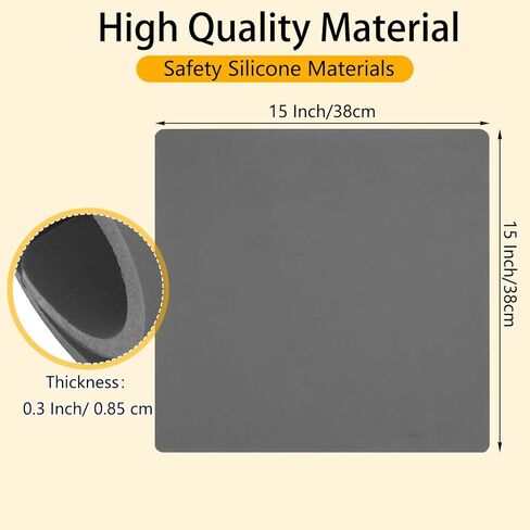 QTLCOHD 11x15 Inch Heat Press Pad Mat 0.3 Inch Thickest Silicone Pad Easy Press Mat for Heat Press Machine Flat Heat Transfer Press Replacement Pad Blue in Kuwait