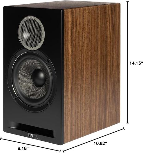 ELAC DBR62-W زوج مكبرات الصوت المرجعية لأول مرة على رف الكتب - أبيض / بلوط مع زوج كابل مكبر صوت حساس SPW-10FT-P بطول 10 أقدام (2019) in Kuwait