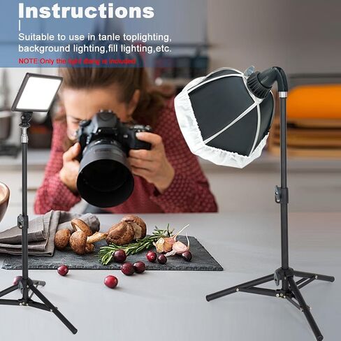 koolehaoda Mini Table Top Backlight Stand, Table Top Light Stand,Mobile Live Broadcast kit, 23.5" Light Stand for Photography Devices: Video Light Ring Light Phone Mount Webcam Mic Compact DSLR(Pink) in Saudi Arabia