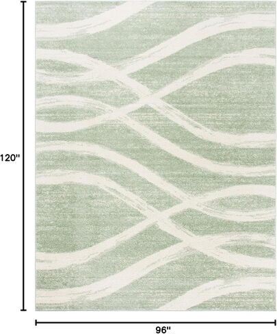 سجادة SAFAVIEH Adirondack Collection - 2'1" x 6'، كريمي وشامبانيا، تصميم مموج حديث، لا يتساقط ويسهل العناية به، مثالي للمناطق ذات حركة المرور العالية في غرفة المعيشة وغرفة النوم (ADR125W) in Saudi Arabia