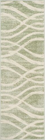 سجادة SAFAVIEH Adirondack Collection - 2'1" x 6'، كريمي وشامبانيا، تصميم مموج حديث، لا يتساقط ويسهل العناية به، مثالي للمناطق ذات حركة المرور العالية في غرفة المعيشة وغرفة النوم (ADR125W) in Saudi Arabia