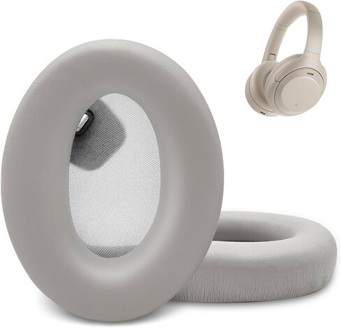 وسائد أذن WH-1000XM4، وسادة أذن بديلة لسماعات Sony WH-1000XM4 مع رغوة عازلة للضوضاء من جلد البروتين الناعم (أسود) in Kuwait