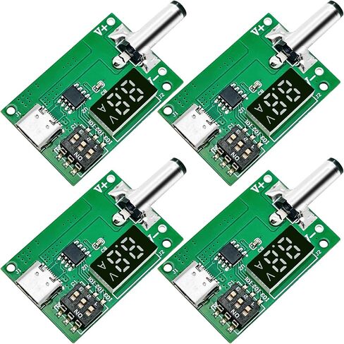 innomaker 4Pcs Type-C QC AFC PD2.0 PD3.0 to DC Fast Charge Decoy Trigger Polling Detector USB-PD Notebook Power Supply Change Board with LED Support 5V/9V/12V/15V/20V Fixed Voltage Output in Kuwait
