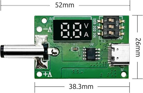 innomaker 4Pcs Type-C QC AFC PD2.0 PD3.0 to DC Fast Charge Decoy Trigger Polling Detector USB-PD Notebook Power Supply Change Board with LED Support 5V/9V/12V/15V/20V Fixed Voltage Output in Kuwait