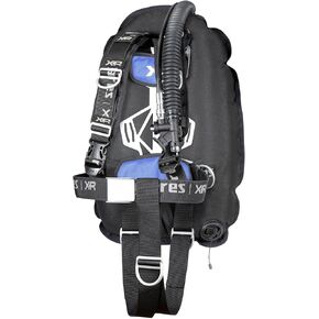 Mares XR-REC Trim Single BACKMOUNT Set Black/Blue