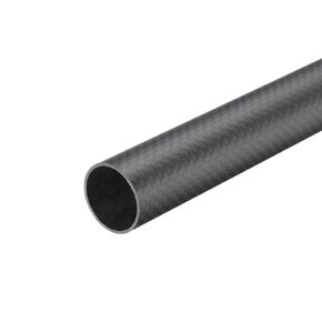 MECCANIXITY 1Pcs Carbon Fiber Tube 10 x 12 x 420mm Matte Surface Rod 3K Roll Wrapped Pure Carbon Round Tubing for RC Airplane Multicopter Quadcopter