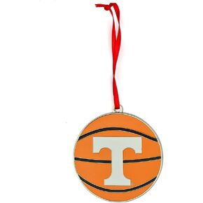 Kansas Jayhawks Basketball Metal Christmas Ornament