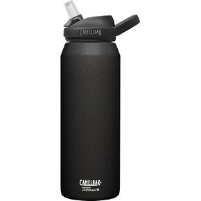 CamelBak eddy+ Water Filter Water Bottle by LifeStraw Integrated 2-Stage Filter Straw - For Hiking, Backpacking, Travel, and Emergency Preparedness - 32oz Vacuum Insulated Stainless Steel, Navy