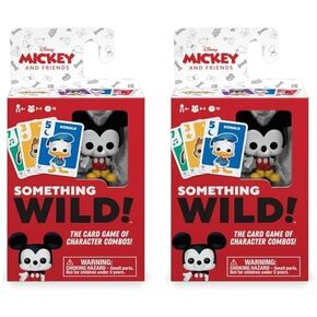 Funko Something Wild! Disney Mickey & Friends with Mickey Mouse Pocket Pop! Card Game for 2-4 Players Ages 6 and Up