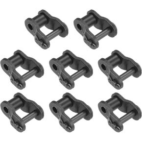 uxcell 8Pcs 10B-1 Chain Offset Half Link Roller 15.875mm Pitch Carbon Steel Master Connector Links for 10B-1 Chain