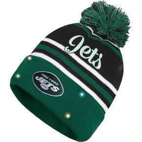 قبعة FOCO للسيدات من NFL Wordmark Script Team Color Ski Skull Cap مضيئة