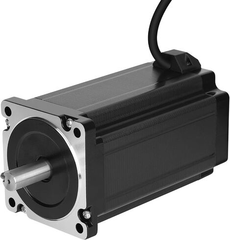 Nema 34 Stepper Motor Bipolar 1.8 Deg Standard Step Angle 4.7Nm(665.57oz.in) High Torque 77.5MM 6A 86 Motors 2 Phase 4 Lead for 3D Printer CNC Industrial Machine Automation, 3.39x3.39x3.06inch in Saudi Arabia