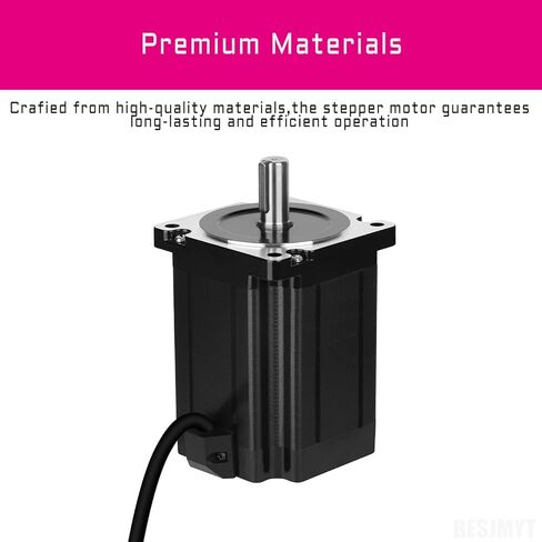 محرك نيما 34 متدرج ثنائي القطب 1.8 درجة زاوية الخطوة القياسية 4.7 نيوتن متر (665.57 أونصة. بوصة) عزم دوران عالٍ 77.5 مم 6 أمبير 86 محرك 2 المرحلة 4 الرصاص للطابعة ثلاثية الأبعاد أتمتة الآلات الصناعية باستخدام الحاسب الآلي، 3.39 × 3.39 × 3.06 بوصة in Kuwait