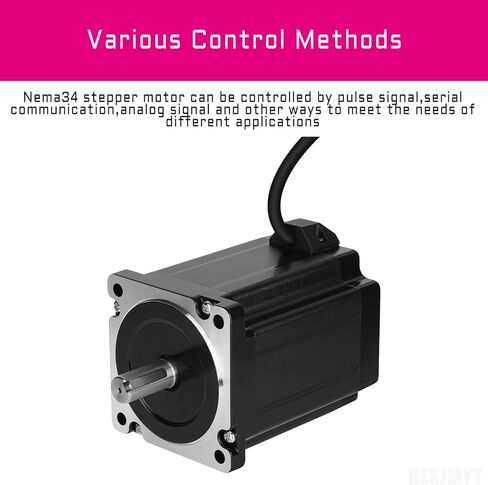 محرك نيما 34 متدرج ثنائي القطب 1.8 درجة زاوية الخطوة القياسية 4.7 نيوتن متر (665.57 أونصة. بوصة) عزم دوران عالٍ 77.5 مم 6 أمبير 86 محرك 2 المرحلة 4 الرصاص للطابعة ثلاثية الأبعاد أتمتة الآلات الصناعية باستخدام الحاسب الآلي، 3.39 × 3.39 × 3.06 بوصة in Kuwait