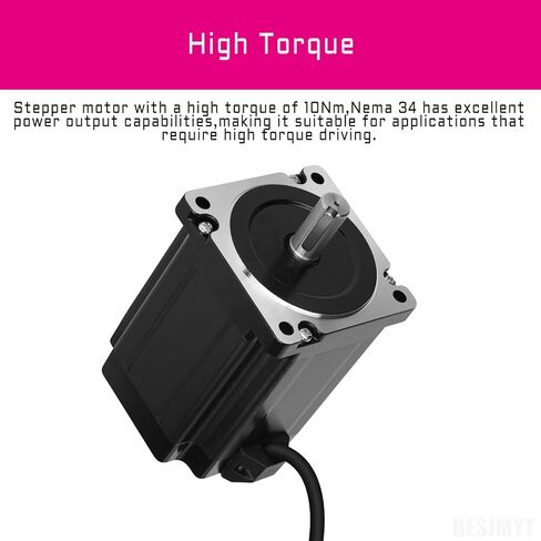 محرك نيما 34 متدرج ثنائي القطب 1.8 درجة زاوية الخطوة القياسية 4.7 نيوتن متر (665.57 أونصة. بوصة) عزم دوران عالٍ 77.5 مم 6 أمبير 86 محرك 2 المرحلة 4 الرصاص للطابعة ثلاثية الأبعاد أتمتة الآلات الصناعية باستخدام الحاسب الآلي، 3.39 × 3.39 × 3.06 بوصة in Kuwait