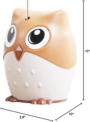 Pop-Up Toothpick Holder Automatic Toothpick Dispenser Cute Owl Design Toothpick Holder Funny for Table, Restaurant, Kitchen and Party (Dark Brown) in Saudi Arabia