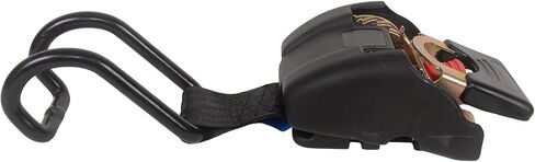 MOTO4U قارب قابل للسحب حزام سقاطة قابل للسحب Gunwale التعادل لأسفل حزام التعادل التلقائي الأسود (50 مم * 1.1 متر حزام ربط قابل للانكماش مع خطاف على شكل حرف U، قوة الكسر 1360 كجم، قطعتان) in Saudi Arabia