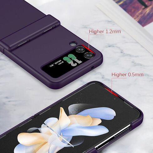 Designed for Galaxy Z Flip 3 Case Magnetic with Hinge Protection & Kickstand [Compatible with MagSafe],Samsung Flip 3 Case Clear Protective Phone Cover for Z Flip 3 5 G (Clear) in Kuwait