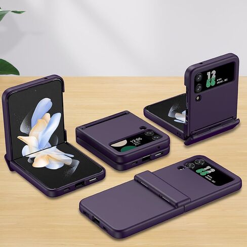 Designed for Galaxy Z Flip 3 Case Magnetic with Hinge Protection & Kickstand [Compatible with MagSafe],Samsung Flip 3 Case Clear Protective Phone Cover for Z Flip 3 5 G (Clear) in Kuwait