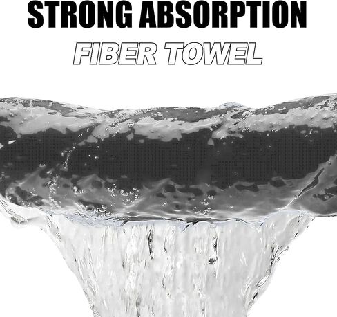 2-Pack Magnetic Golf Towel with Clip, Microfiber Waffle Design - Industrial Strength Magnet for Strong Hold to Golf Bags, Carts & Clubs - Black in Kuwait