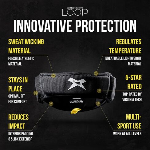 Guardian | Xenith LOOP - Soft-Shell, Non-Tackle Headgear for Multiple Sports - Comfortable, Breathable & Moisture Wicking - Use for 7v7, Flag Football, Field Hockey & Cheerleading - White. L/X in Saudi Arabia