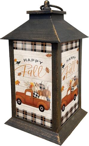 Be Grateful Fall Lantern مقاس 13.5 بوصة × 5.5 بوصة × 5.5 بوصة برياروود لين in Saudi Arabia