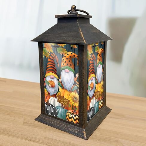 Be Grateful Fall Lantern مقاس 13.5 بوصة × 5.5 بوصة × 5.5 بوصة برياروود لين in Saudi Arabia