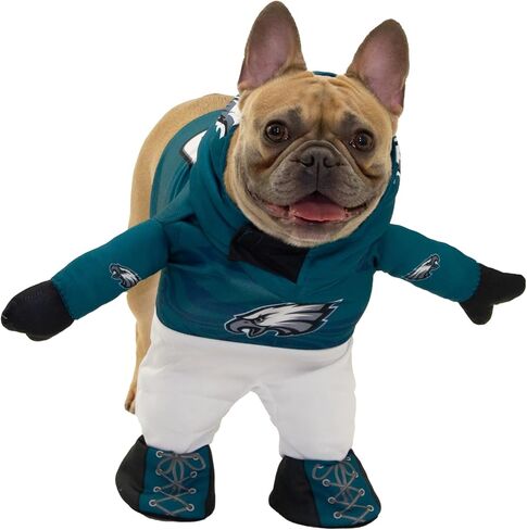 NFL Philadelphia Eagles Officially Licensed Running Dog Costume by MODERN HERO Includes 2 pc Set - Bodysuit and Hat, Size XS in Saudi Arabia