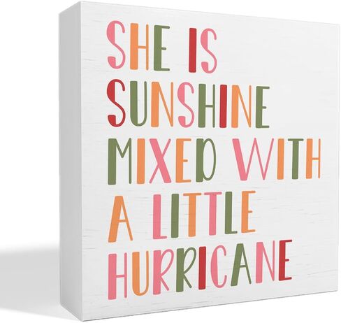 Nursery Table Decor for Girls, Nursery Newborn Baby Girls Bedroom Desk Decor Nursery Decoration for Toddler Kids Room Playroom, Girls Rule, Wooden Box Sign in Saudi Arabia