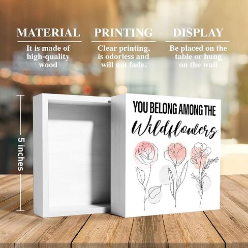 Nursery Table Decor for Girls, Nursery Newborn Baby Girls Bedroom Desk Decor Nursery Decoration for Toddler Kids Room Playroom, Girls Rule, Wooden Box Sign in Saudi Arabia