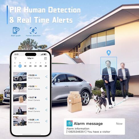 BEENOCAM 2K Security Camera Wireless Outdoor, 360°PTZ 6X Zoom Solar Camera Outdoor Wireless with PIR Detection, Full-color Nignt Vision, Smart Alarm, 2.4GHz WiFi, 2-Way Audio, SD/Cloud Storage, IP66 in Saudi Arabia