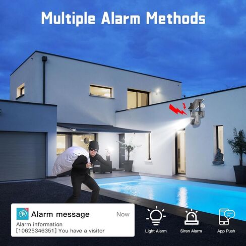 BEENOCAM 2K Security Camera Wireless Outdoor, 360°PTZ 6X Zoom Solar Camera Outdoor Wireless with PIR Detection, Full-color Nignt Vision, Smart Alarm, 2.4GHz WiFi, 2-Way Audio, SD/Cloud Storage, IP66 in Saudi Arabia