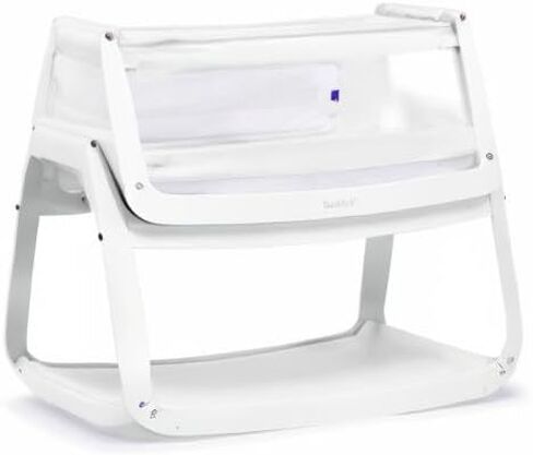 SnuzPod 5 Bedside Bassinet for Baby - Newborn bed with Zip Down Breathable Windows, Bedside Sleeper with Lift-Off Bassinet, Portable & Rocking Stand, 3-in-1 Baby Cradle with Wheels & Mattress, Natural in Saudi Arabia