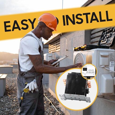 Seentech Heavy-Duty 130A 1-Pole 30 Amp Contactor with 24VAC Coil - Perfectly Compatible with relays, air conditioners, Heat Pumps, and Refrigeration Systems in Saudi Arabia