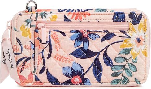 Vera Bradley Cotton Large Smartphone Wristlet with RFID Protection, Flamingo Garden in Saudi Arabia