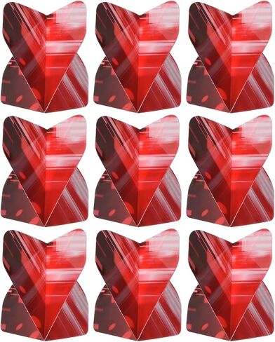 PATIKIL Dart Flights، قطع غيار إكسسوارات السهام القياسية PET لطرف فولاذي ناعم، نمط مخطط سميك in Saudi Arabia
