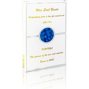 200 Pcs Wax Seal Beads,Sealing Wax Beads,Refilling Octagon Wax Beads for Wax Seal Stamp,Cards,Wedding Invitations,Wine Packages,Gift Wrapping,Letter Sealing (Blue Sea, Blue Sky)