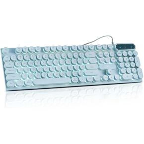 Wired Crack Rainbow Gaming Keyboard and Mouse Combo, 104 Keys Light Up Mechanical Feeling Computer Keyboard, Wired Gaming Keyboard and Mouse for PC MAC Xbox Gamer(Black)