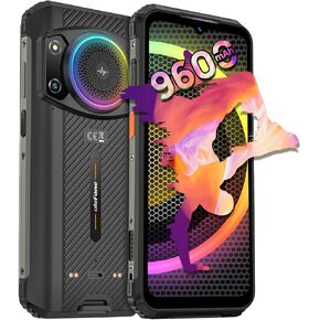 Ulefone Armor 21 Rugged Phone, Infinite Halo 122dB Speaker, MTk Helio G99 16GB+256GB, 64MP+24MP Night Vision Camera, 6.58" FHD+ 120Hz Screen, 9600mAh, Android 13, IR Blaster/NFC/Dock Charging