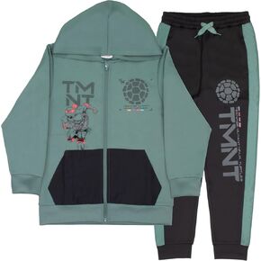 Nickelodeon Teenage Mutant Ninja Turtles Boys Zip-Up Hoodie and Joggers 2-Pack, TMNT Boys Hoodie and Sweatpants Bundle Set