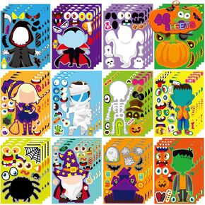 36 Sheets Christmas Make a Face Stickers for Kids Toddlers Christmas Gift Stickers Make Your Own Christmas Characters Mix and Match Sticker, Xmas Holiday Stickers Christmas Party Games Sticker