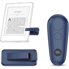 Remote Page Turner for Kindle, RF Remote Control for Kindle Paperwhite Accessories Kobo E-Book ipad Tablets Phone Reading Novels, Pink（Two Button）