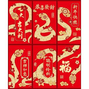 Chinese Red Envelopes Lucky Money Envelopes for Cash 2024 Chinese New Year Dragon Year Envelope Hong Bao, Fancy Red Pocket Money Holder
