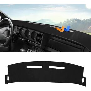 Autorder Dashboard Cover Mat for Pontiac Firebird 1993 1994 1995 1996 Accessories Dash Cover Upgrade Velvet Dash Mat Sunshade Glare UV Rays Protector